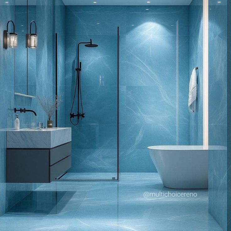 Bathroom Blue